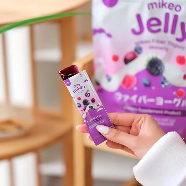 Mikeo Jelly Fiber Yogurt Mixberry – 15g x 30 Sachets
