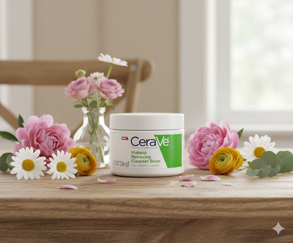 CeraVe Cleansing Balm Hydrating Makeup Remover with Ceramides and Plant based Jojoba Oil for Face Makeup Non Greasy Makeup Remover Balm for Sensitive Skin1.3 Ounces,