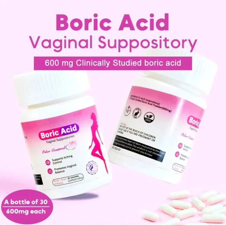 Boric Acid Vaginal Suppositories Yeast Infection Treatment Bacterial Vaginosis Treatment 30PCS
