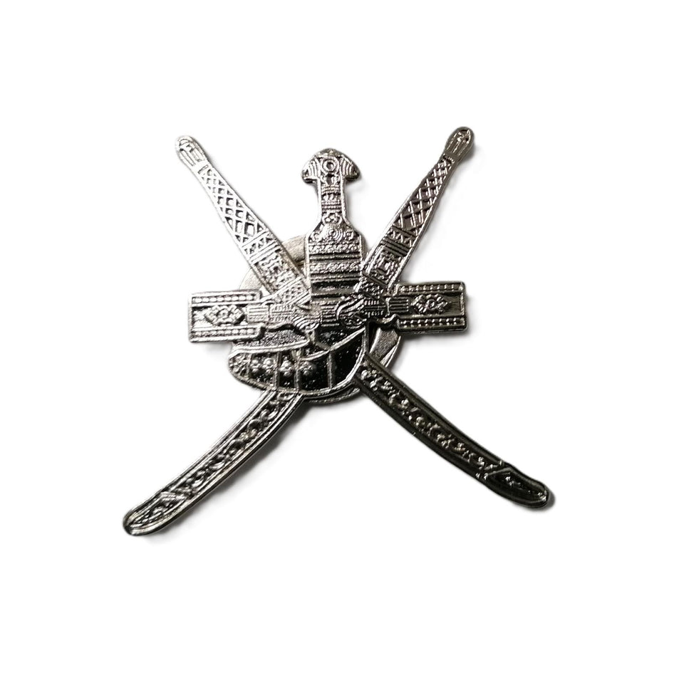 Master FLAK Oman emblem logo car automobile sticker Car Marka (silver)