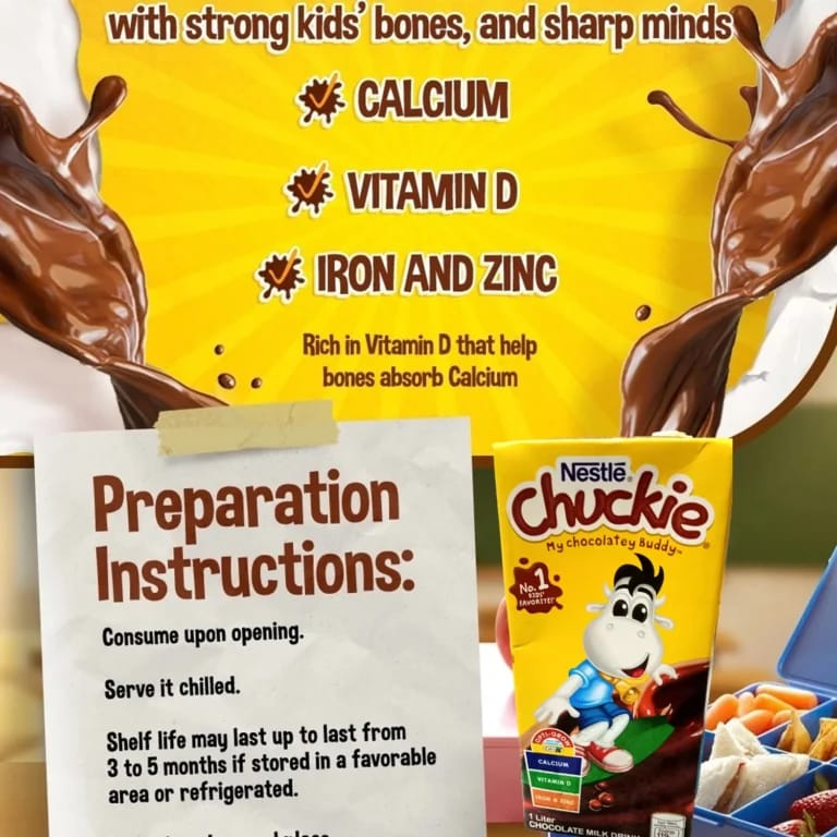 Nestlé Chuckie Chocolate Milk Drink – 1 Liter Tetra Pack