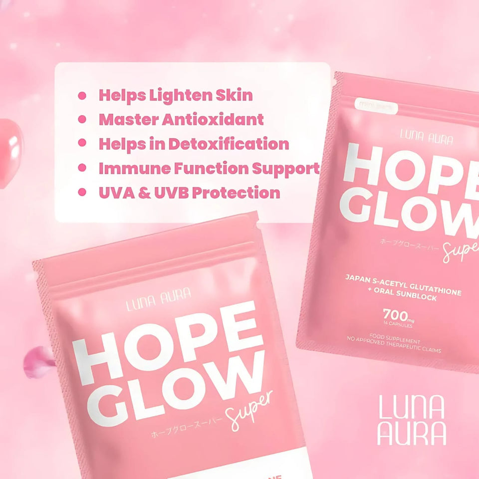 Luna Aura Hope Glow Advanced Glutathione Super Mini – 700mg (14 Capsules)