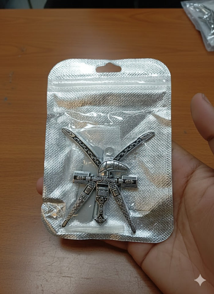 Master FLAK Oman emblem logo car automobile sticker Car Marka (silver)