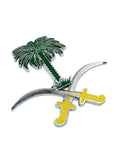 Saudi Arabia National Iogo Car Grill Emblem, Metal Car Grille Saudi Badge For Car