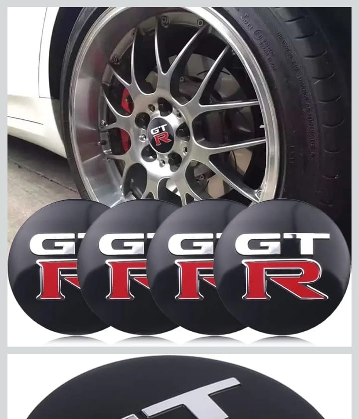 Nissan GTR Silicone Stickers for Center Wheel Caps 56mm ( 4pc)