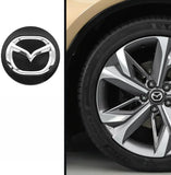 Mazda Wheel Center Caps Black (4pc) Premium Quality