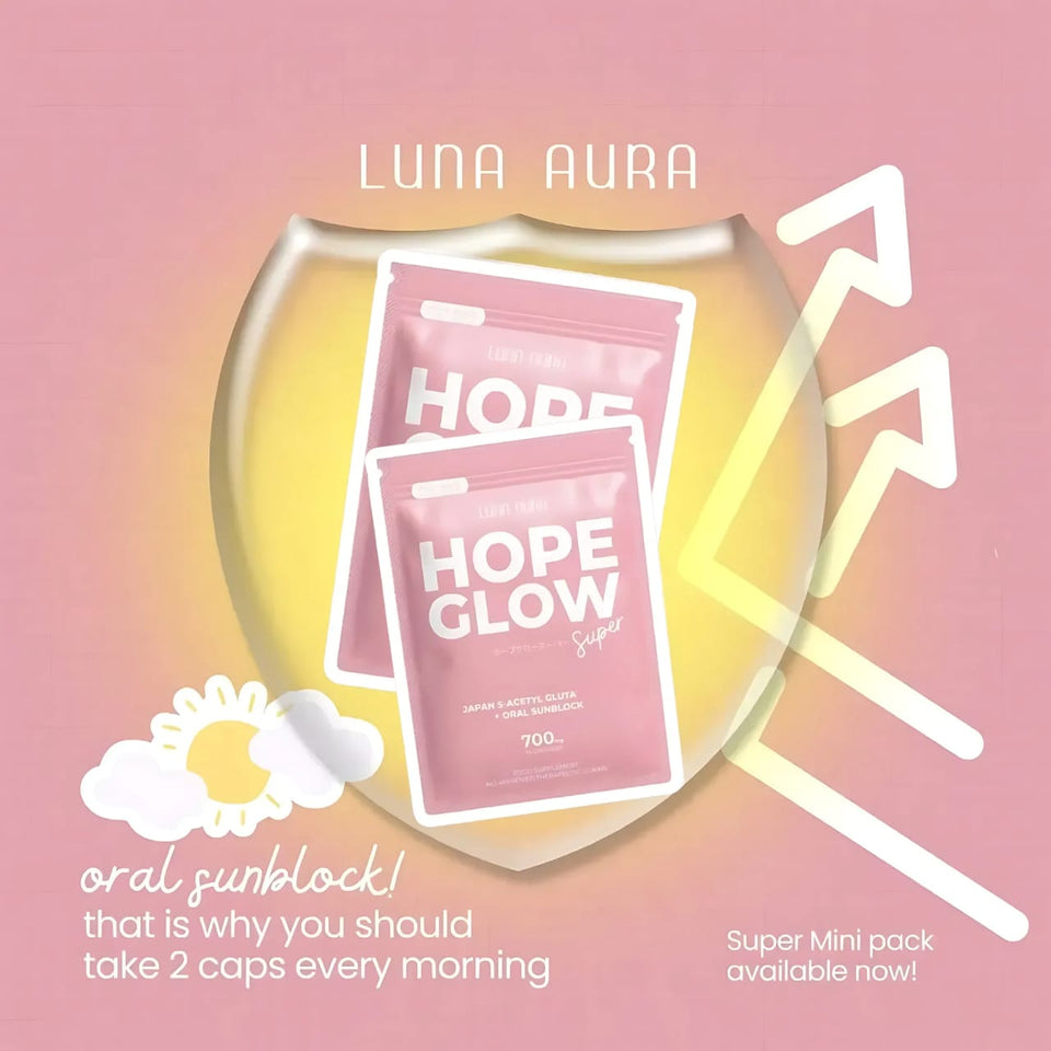 Luna Aura Hope Glow Advanced Glutathione Super Mini – 700mg (14 Capsules)