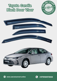 Toyota Corolla Black Door Visor Premium Quality