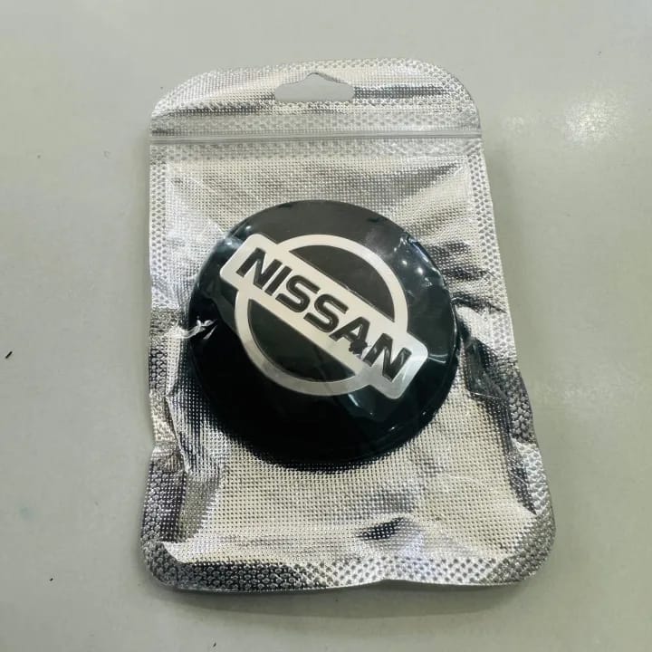 Nissan Logo Alloy Wheel Cap Sticker 4Pcs