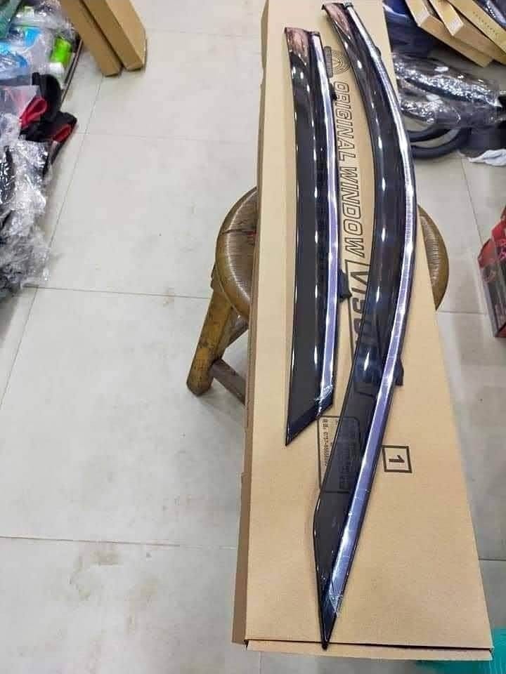 Nissan Versa Sedan Chrome Line Door Visor Premium Quality (2012 to 2015)