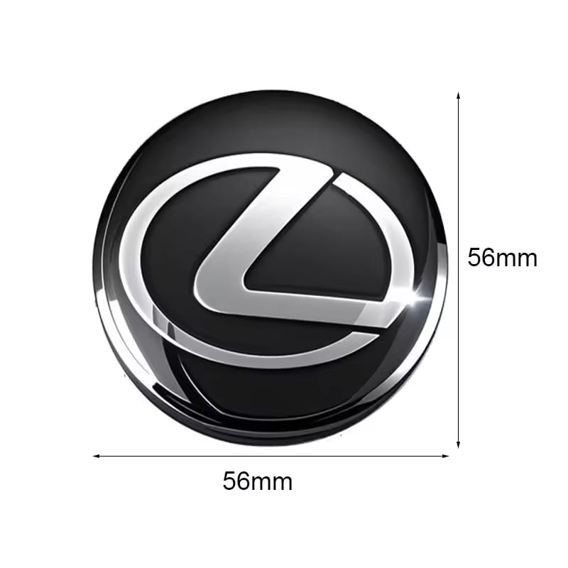 Lexus Wheel Center Hub Cap Sticker Cover Metal Case 56mm  (4pc)