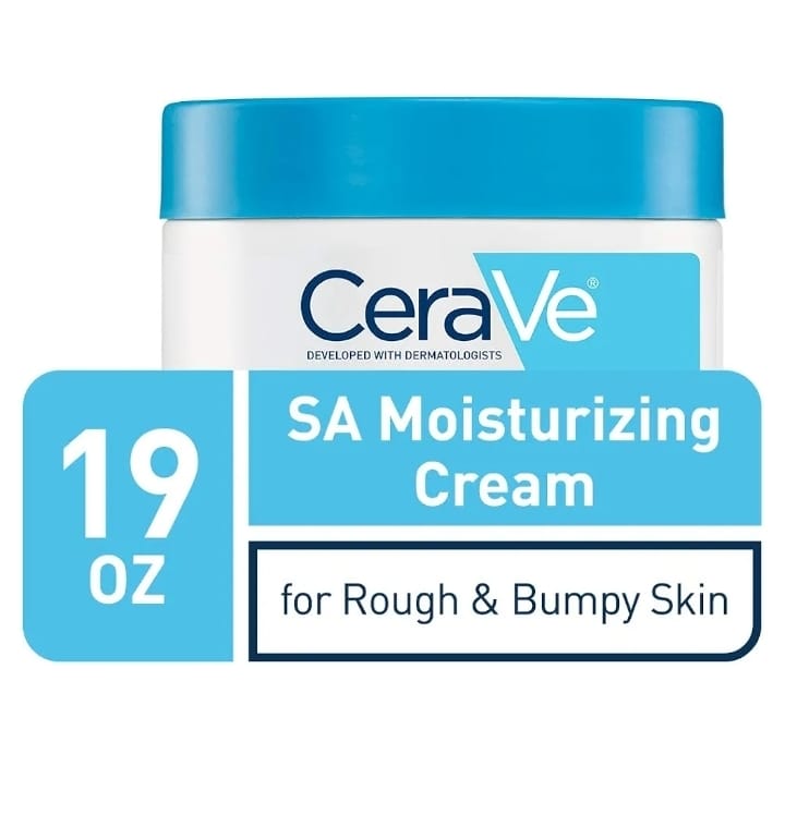 CeraVe Moisturizing Cream with Salicylic Acid | Exfoliating Body Cream with Lactic Acid, Hyaluronic Acid, Niacinamide, and Ceramides | Fragrance Free & Allergy Tested | 19 Ounce