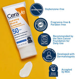 CeraVe Moisturizing Mineral Sunscreen 75 ml Face Sheer Tint SPF50