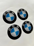 B-M-W Car Hub Cap Decor Sticker Badge 56Mm Wheel Rim Cover Decal (4pc)
