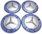 Mercedes-Benz wheel center cap stickers 75mm (4pc)
