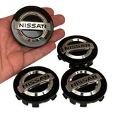 Nissan Wheel Center Caps Black (4pc) Premium Quality