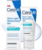 CeraVe Ultra-Light Moisturizing Gel | Hydrating Gel Face Moisturizer with Ceramides, Niacinamide, Hyaluronic Acid | Fragrance Free | Oil-Free | Weightless Mattifying Moisturizer | 1.75 FL Oz