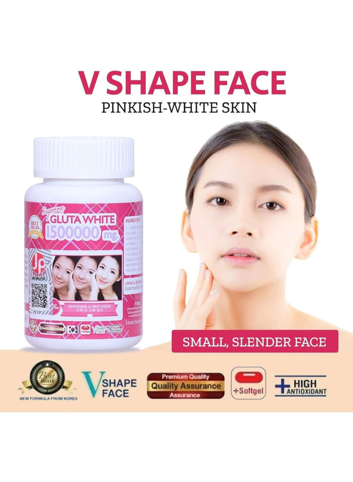 Supreme White 1,500,000mg Glutathione Skin Brightening Capsules