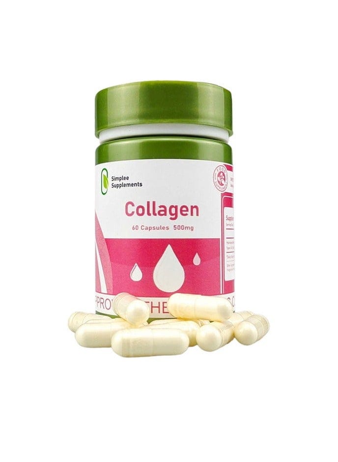 Simplee Collagen Supplement 60 Capsules, 500 Mg