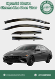 Hyundai Elantra Chrome Line Door Visor Premium Quality