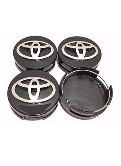 Toyota Wheel Center Caps Black  (4pc) Premium Quality