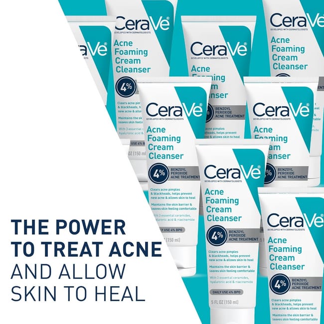 CeraVe Acne Foaming Cream Cleanser 150mL
