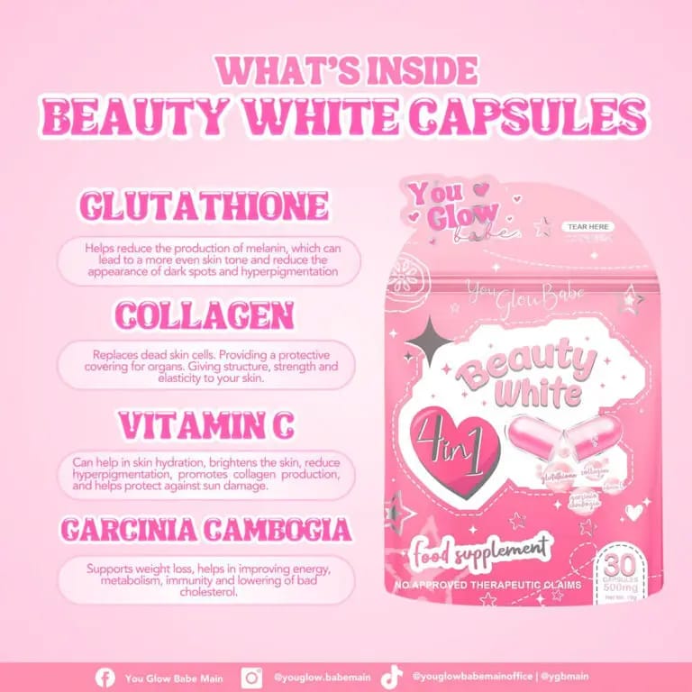 You Glow Beauty White 4 in 1 Supplement