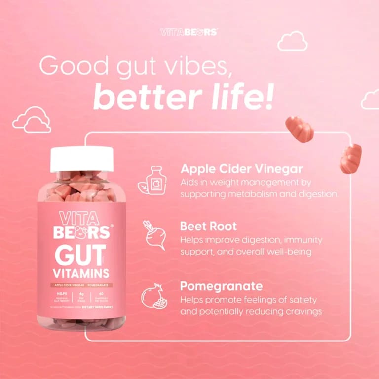 Vita Bears Gut Vitamins – 60 Gummies