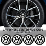 Volkswagen Car Wheel Centre Hub Cap Badge Emblem Decal Wheel Sticker For Volkswagen GOLF Polo Tiguan VW TOURAN CADDY PASSAT