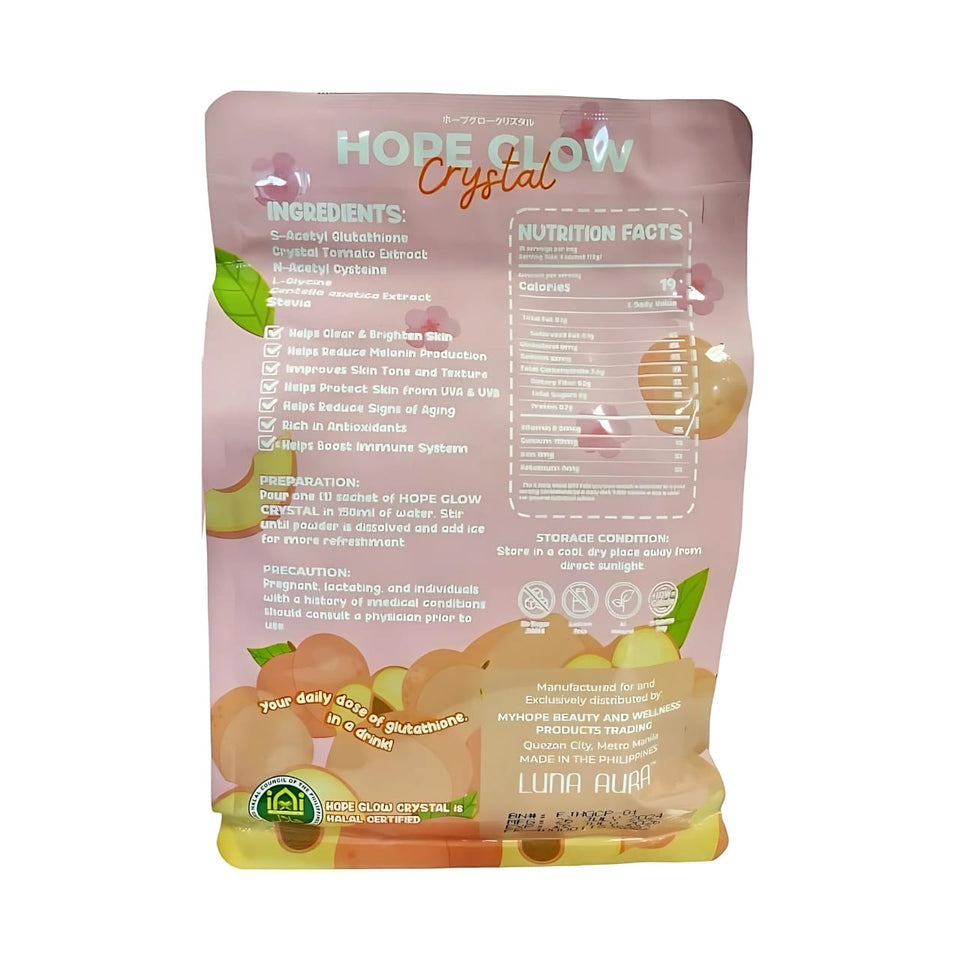 Hope Glow Crystal Peach Juice – Skin Brightening Beauty Drink