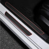 Toyota Silicone Car Door Sill Scuff Plate Set of 4 Car Door Sill Protector Pads Silicone Door Sill Scuff Plate Sticker for Car Door Sill Protector