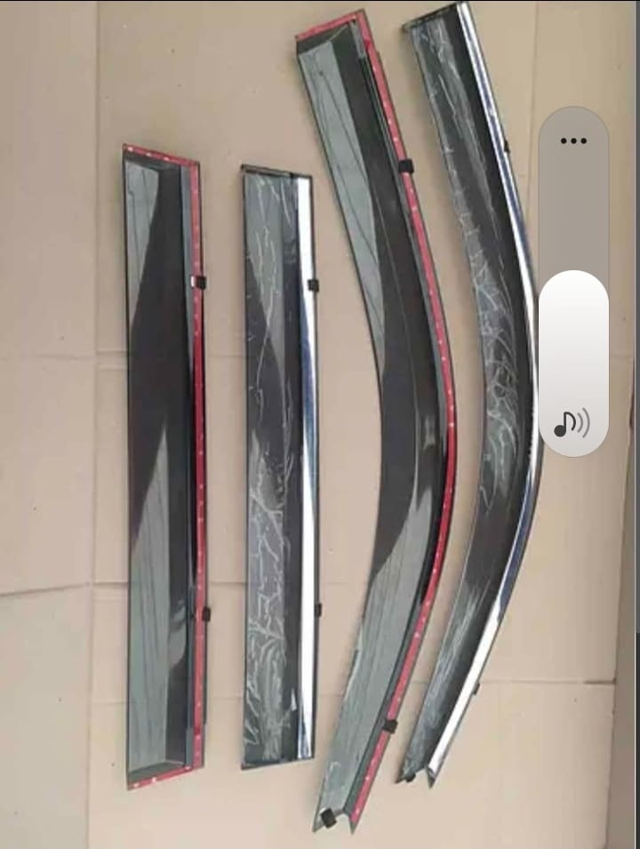 Toyota Land Cruiser Chrome Line Door Visor Premium Quality