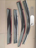 Toyota Land Cruiser Chrome Line Door Visor Premium Quality
