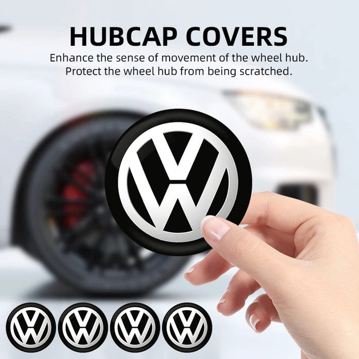 Volkswagen Car Wheel Centre Hub Cap Badge Emblem Decal Wheel Sticker For Volkswagen GOLF Polo Tiguan VW TOURAN CADDY PASSAT