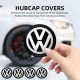Volkswagen Car Wheel Centre Hub Cap Badge Emblem Decal Wheel Sticker For Volkswagen GOLF Polo Tiguan VW TOURAN CADDY PASSAT