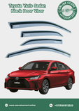Toyota Yaris Sedan Black Door Visor Premium Quality