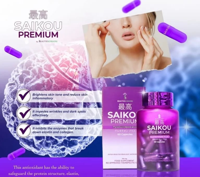 SAIKOU Premium Glutathione Plus 60 Capsules