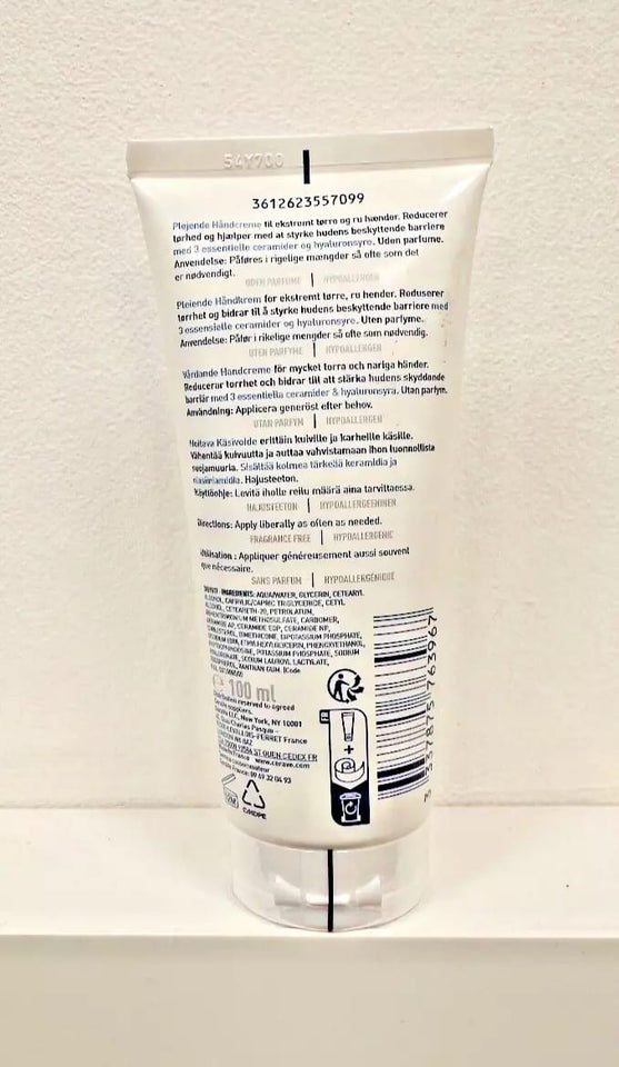 CeraVe Reparative Hand Cream | Extremely Dry and Rough Hands | 100ml