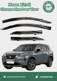 Nissan X-Trail Chrome Line Door Visor Premium Quality