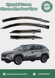 Hyundai Tucson Chrome line door visor Premium Quality