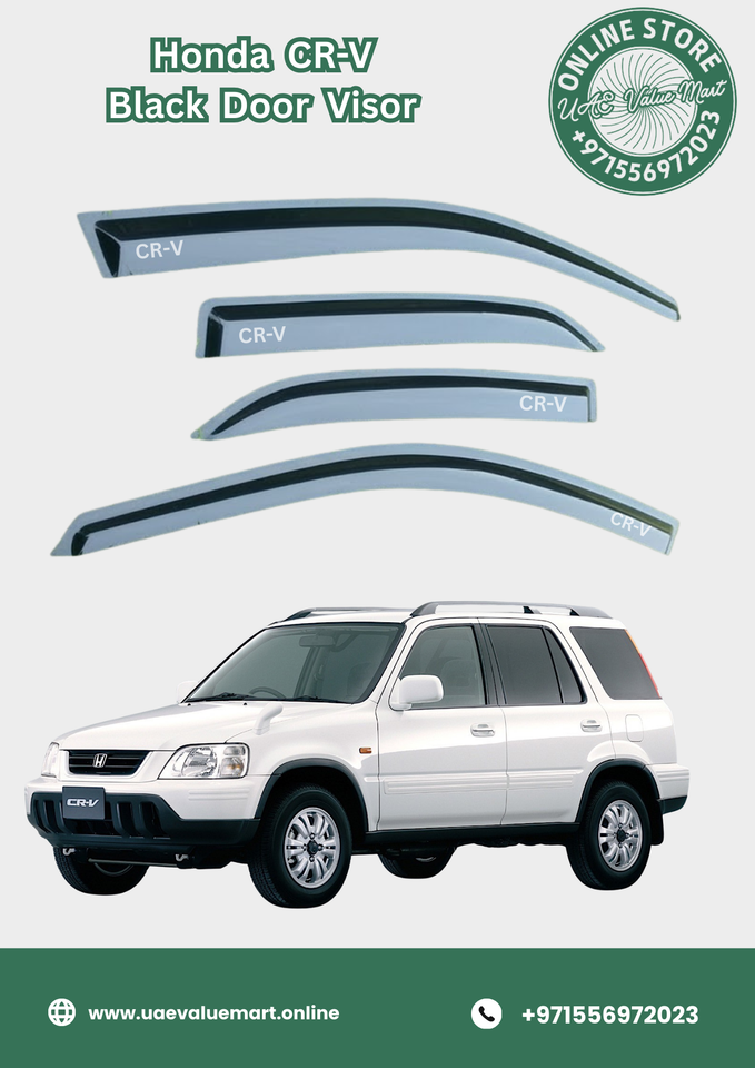 Honda CR-V Black Door Visor Premium Quality (1994 to 1997)