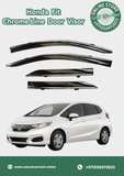 Honda Fit Chrome Line Door Visor Premium Quality